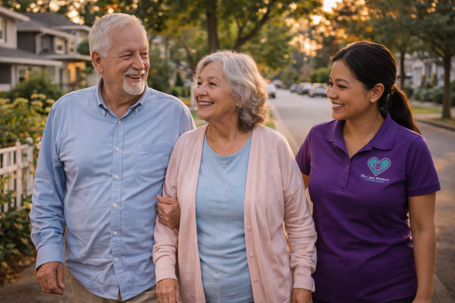 elderly-couple-enjoying-walk-with-home-care-agency-assistant