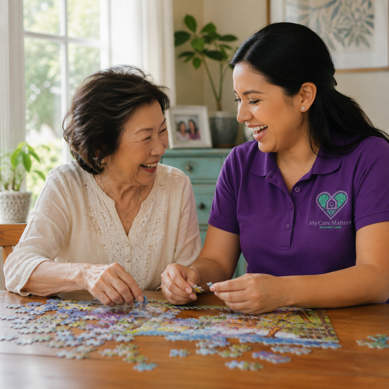 in-home-care-for-seniors-puzzle-time-with-companion