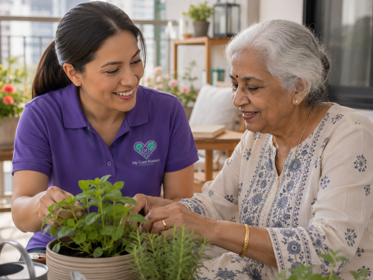 gardening-with-elderly-caregiver-mycarematters